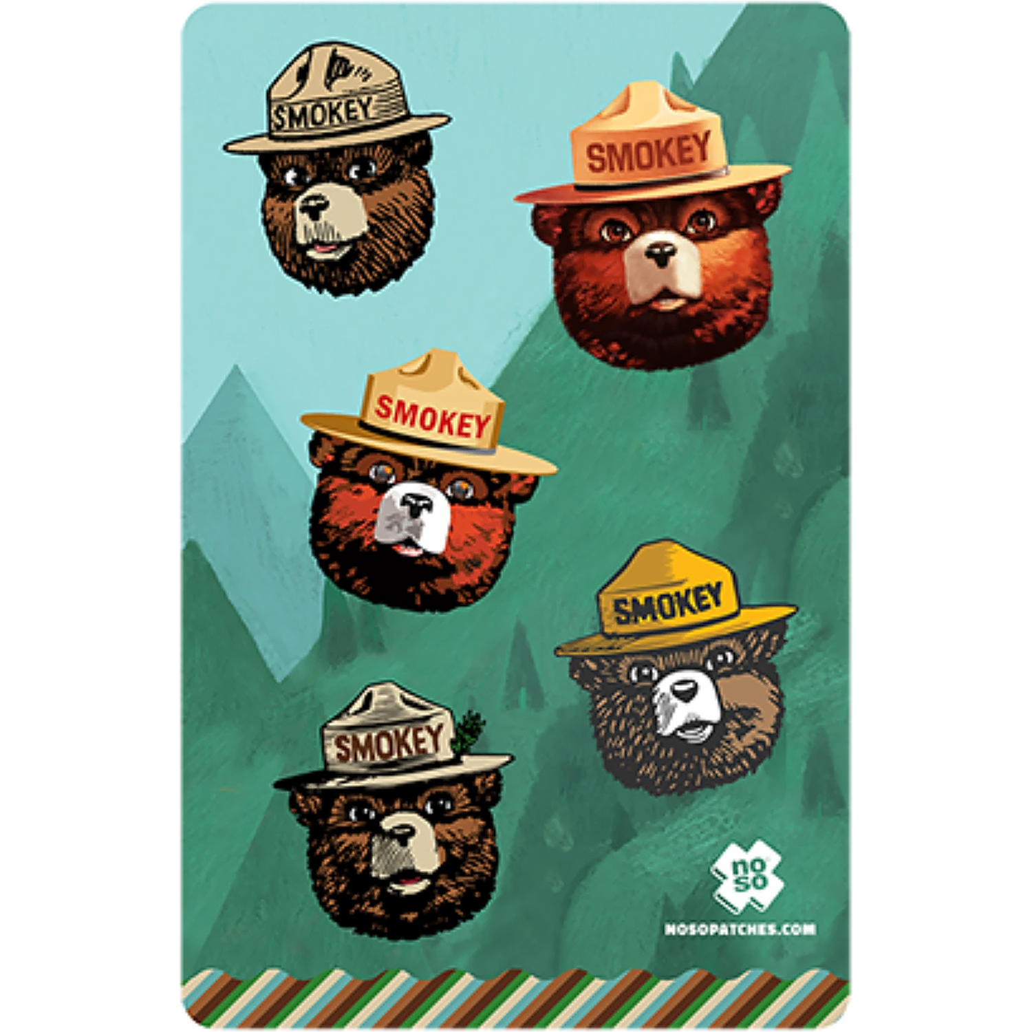 Noso Smokey Bear Dazzit Patch